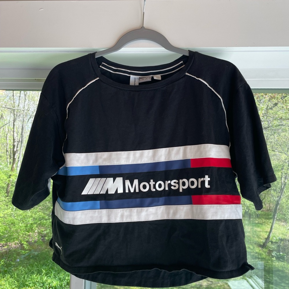 Puma Black and Blue Short Sleeve Tee